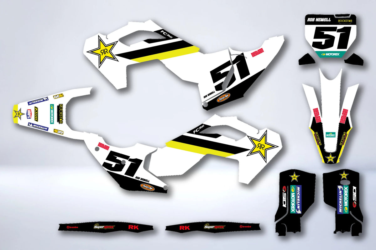 Graphics kit HUSQVARNA FC/TC 2023-2024 & TE/FE 2024-2025 - YANPEX