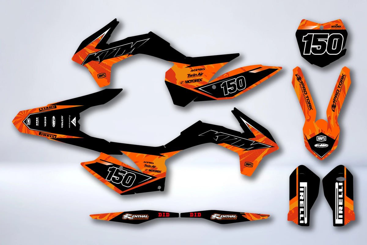 Graphics kit KTM EXC EXC-F SX SX-F 2013-2016 - JORHIX