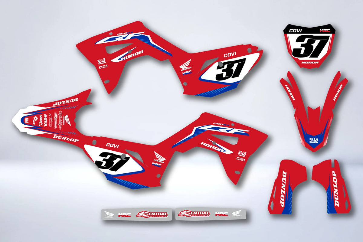 Kit de adhesivos HONDA CRF 450 2017-2020 CRF 250 2018-2021 - SYLNOX