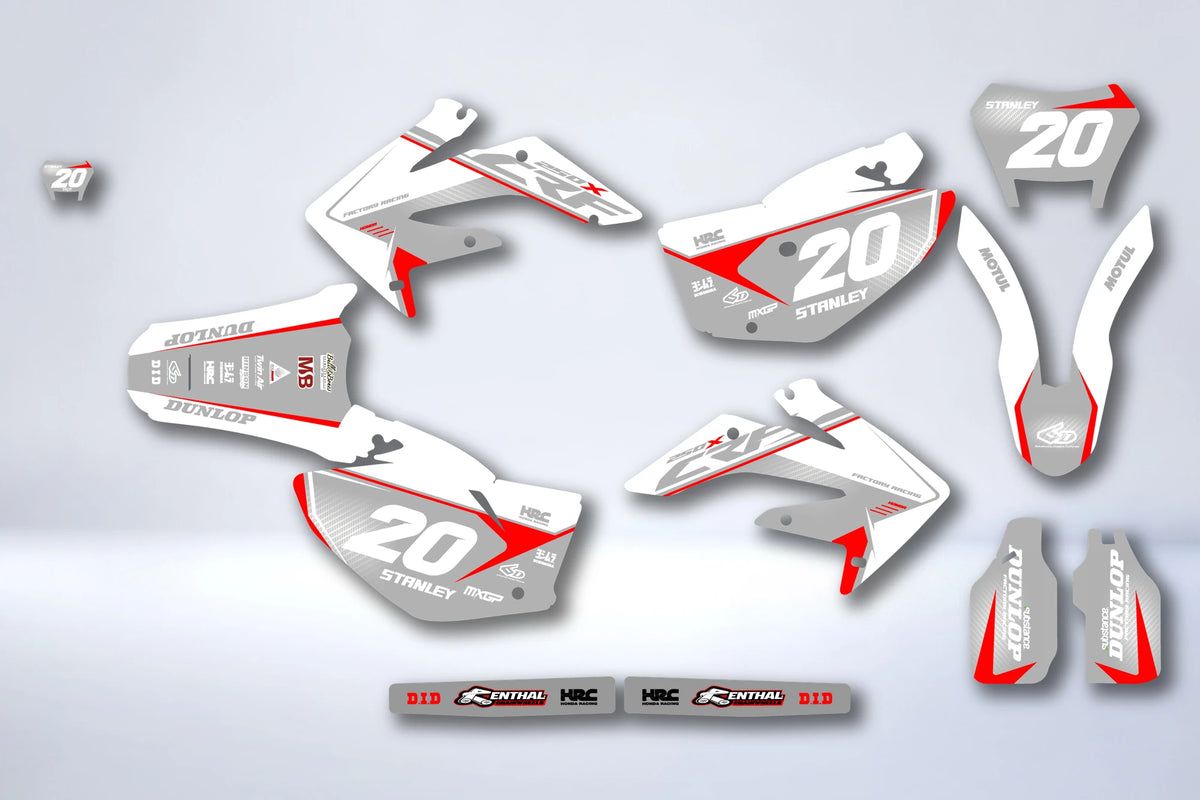 Kit autocolantes HONDA CRF 250 2004-2009 - FALRIS
