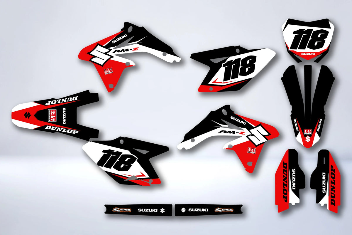 Kit Déco SUZUKI RMZ 450 2008-2017 - ÉCARLATE
