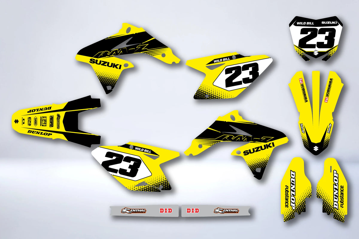 Graphics kit SUZUKI RMZ 450 2008-2017 - CITRINE