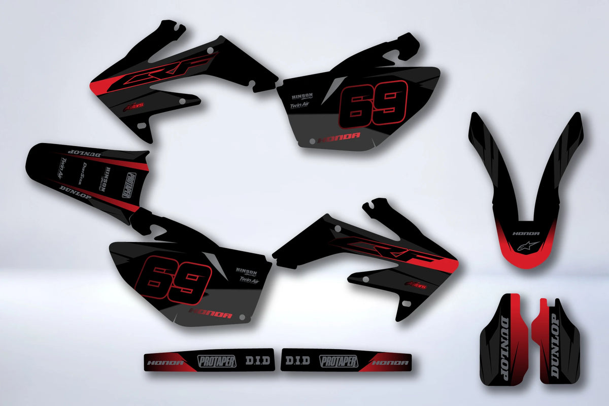 Kit Déco HONDA CRF 250 2004-2009 - GLATAN