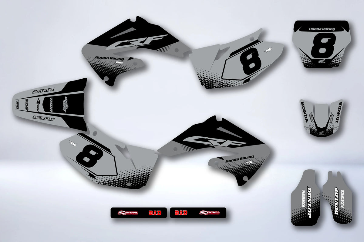Kit de adhesivos HONDA CRF 450 2002-2004 - HELHIX
