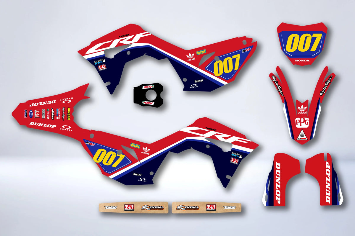 Dekor-Kit HONDA CRF 450 2017-2020 CRF 250 2018-2021 - BRUKANE
