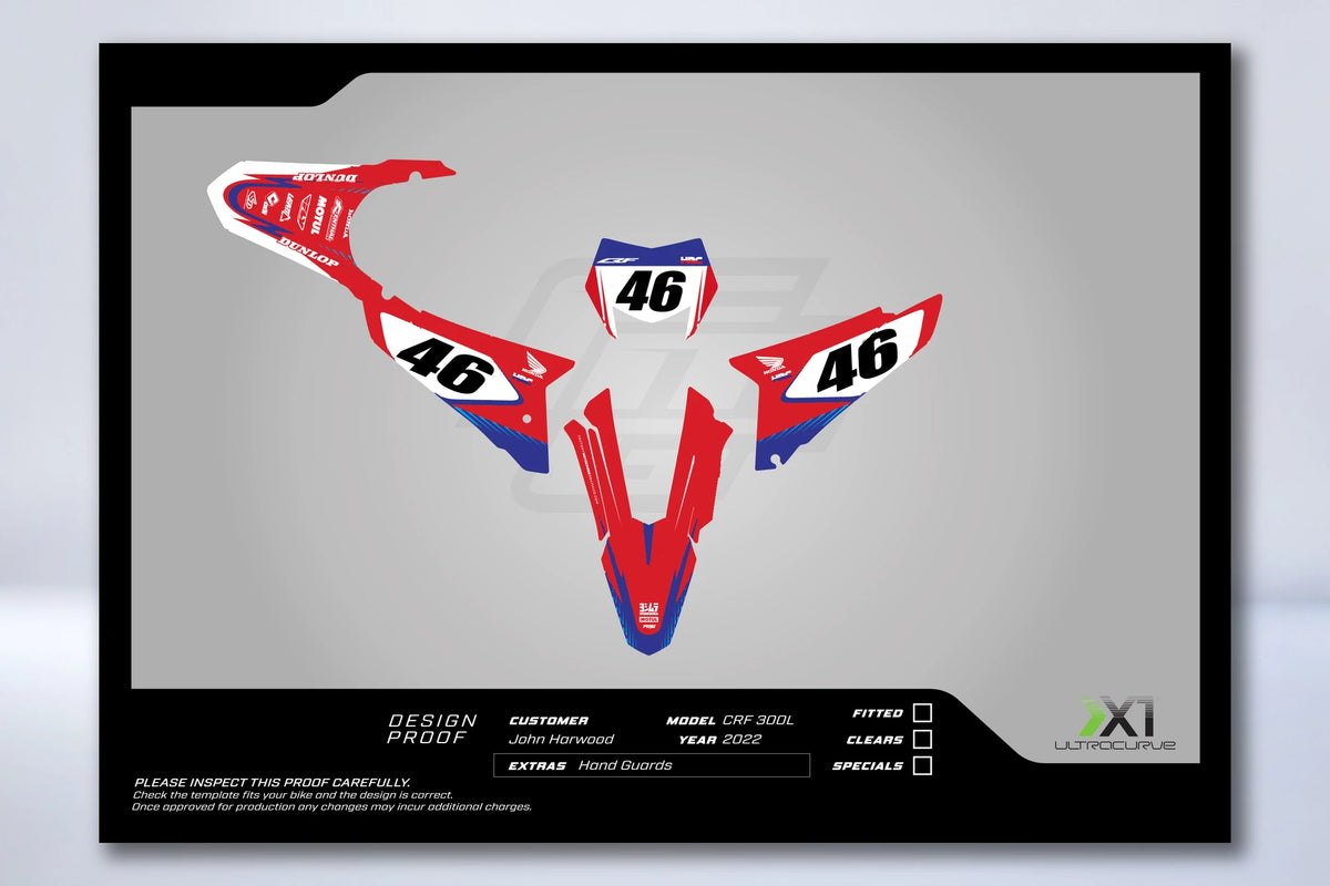 Kit Déco HONDA CRF 250 L / 300 L 2021-2026 - LUMZIX