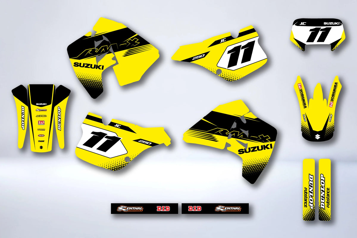 Graphics kit SUZUKI RM 125-250 1989-1992 - CITRINE