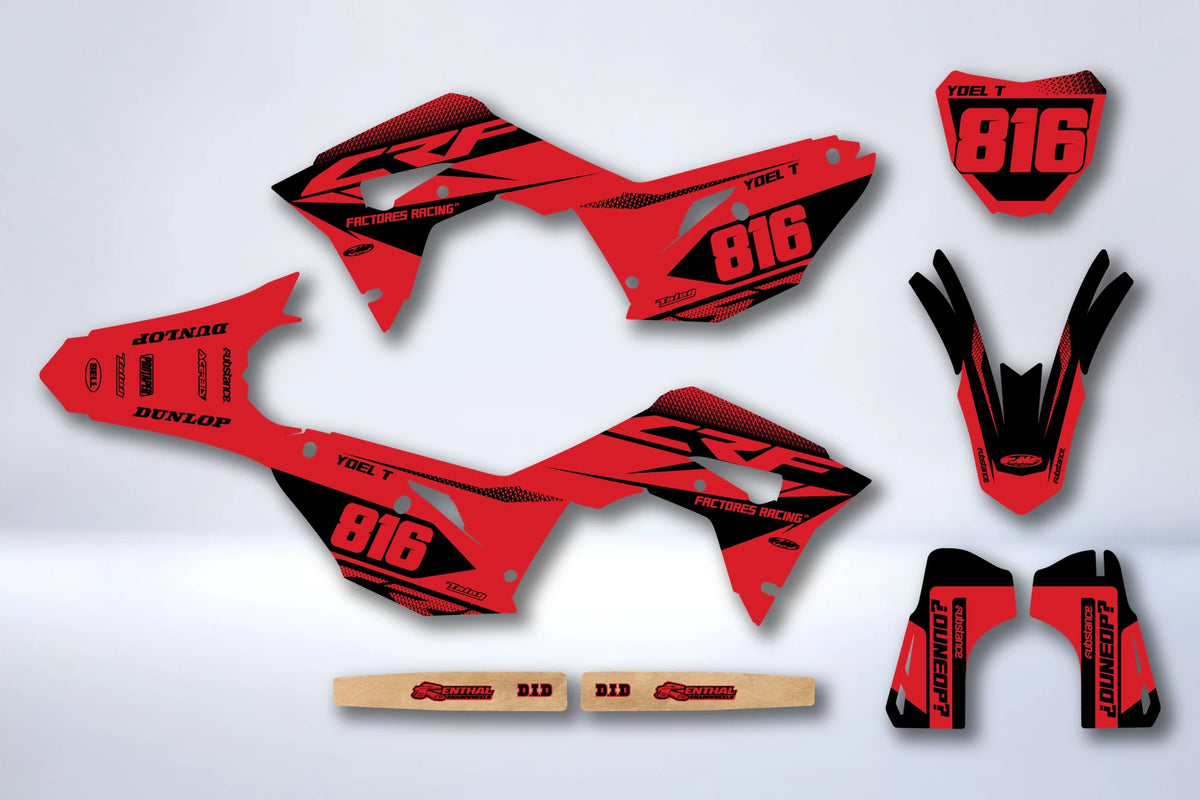 Kit Déco HONDA CRF 450 2017-2020 CRF 250 2018-2021 - KENTHOR