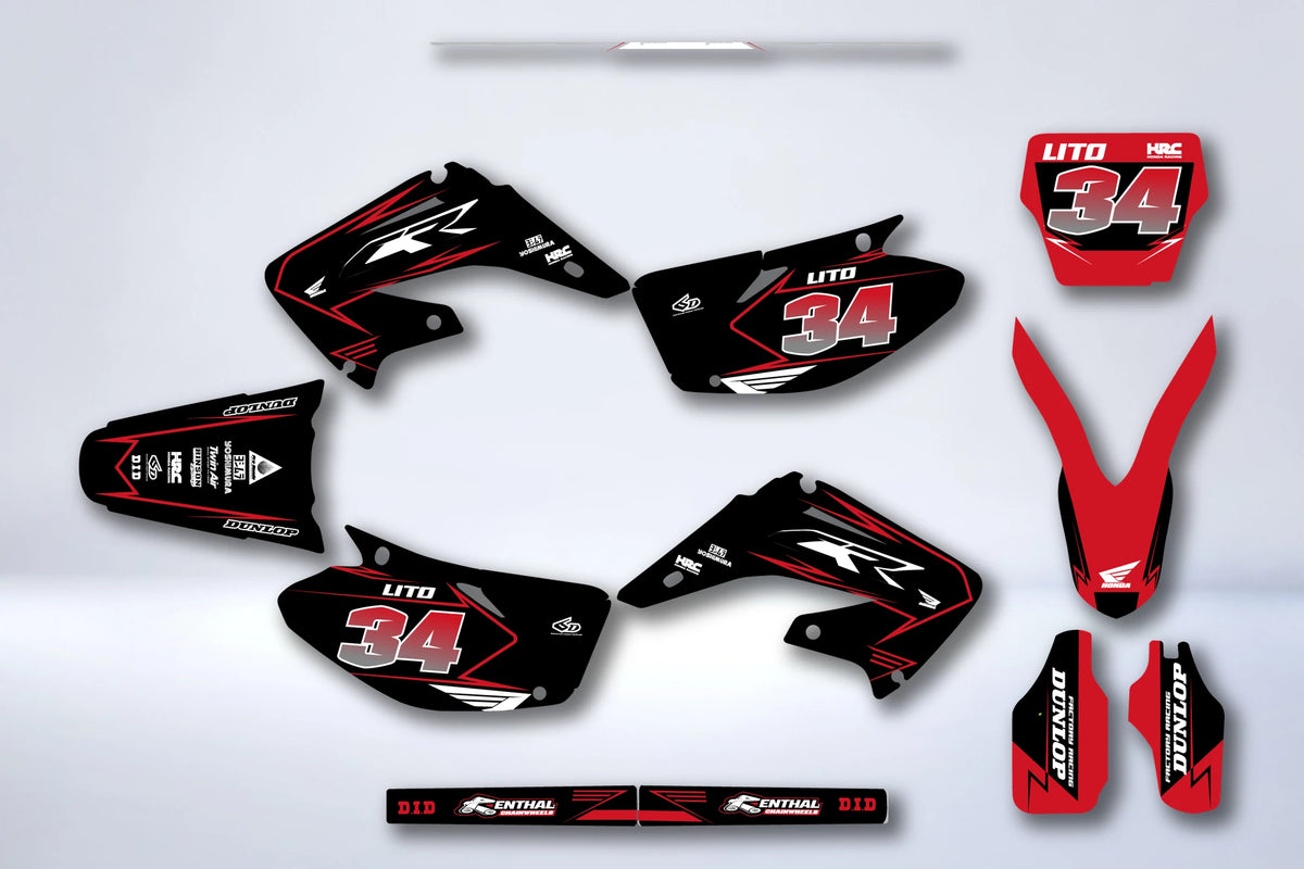 Dekor-Kit HONDA CR 125-250 2002-2013 - BRUXON