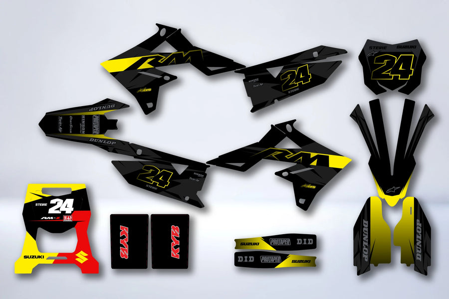 Kit grafiche SUZUKI RM-Z 450 2018-2025 & RM-Z 250 2019-2025 - TOPAZE