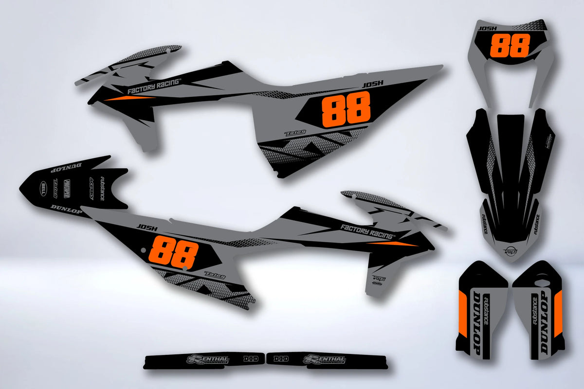 Kit autocolantes KTM EXC EXC-F SX SX-F 2019-2023 - MUDNYX
