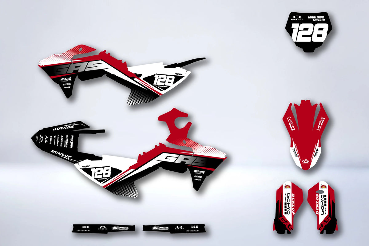 Kit autocolantes GASGAS MC 50 2024-2025 & MC-E3 + MC-E5 2025-2026 - CARDINAL