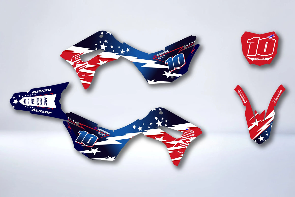 Kit de adhesivos HONDA CRF 125 F 2019-2025 - VISDRIX