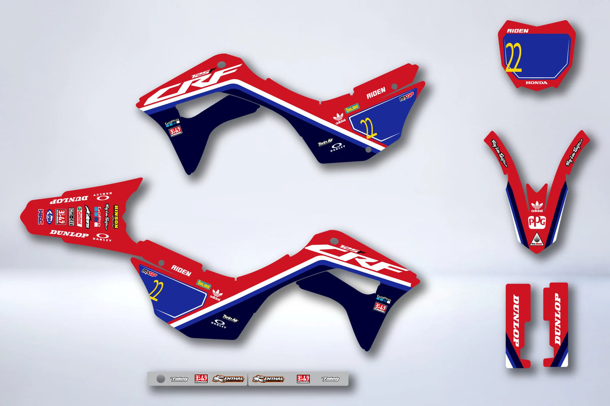 Kit de adhesivos HONDA CRF 125 F 2019-2025 - YANMYR