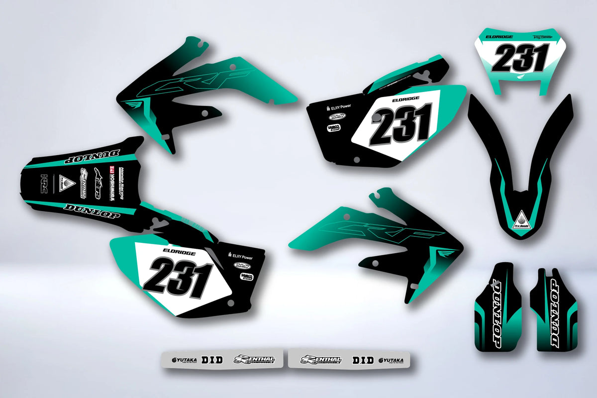 Kit de adhesivos HONDA CRF 250 2004-2009 - NARLEX