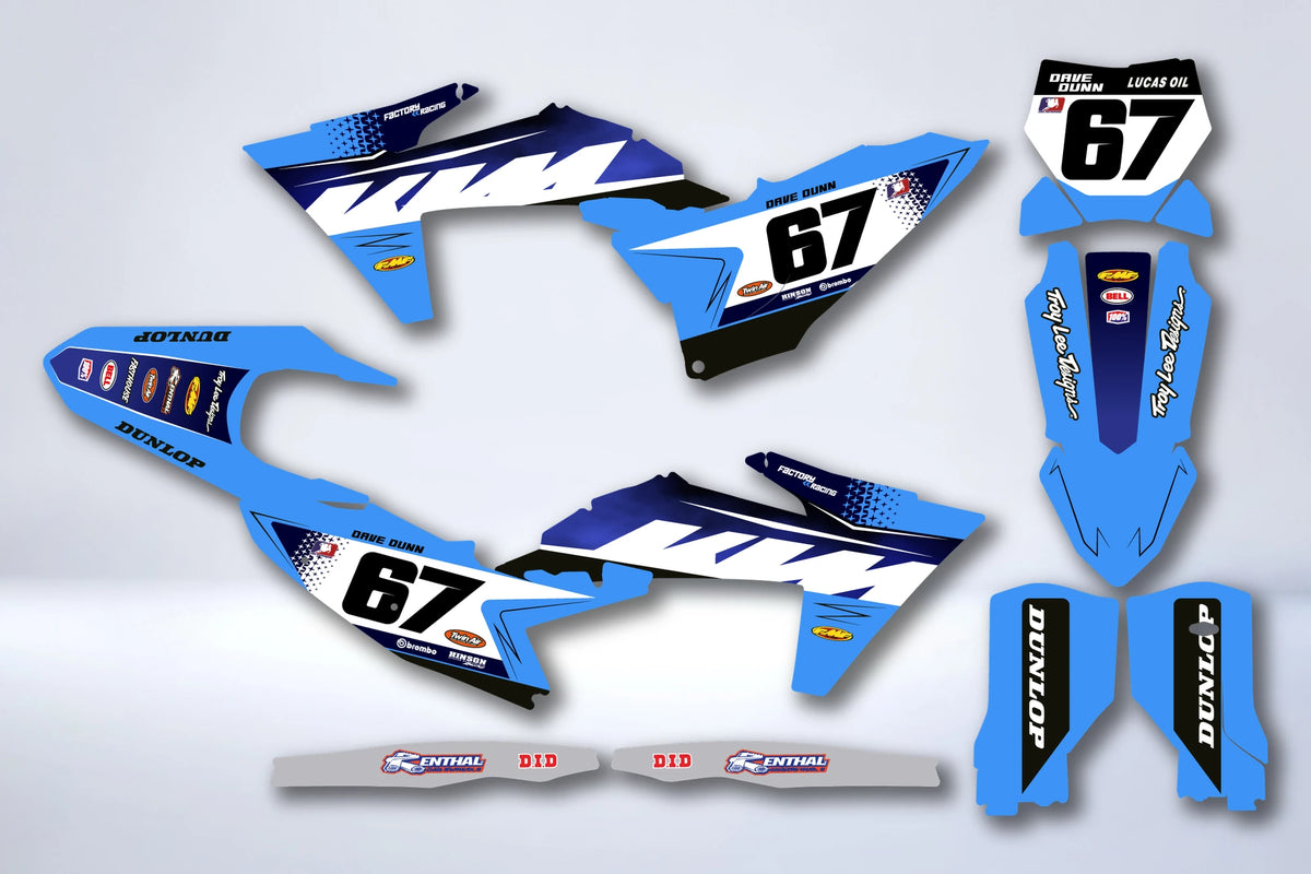 Kit Déco KTM EXC EXC-F SX SX-F 2023-2025 - DUSMYR