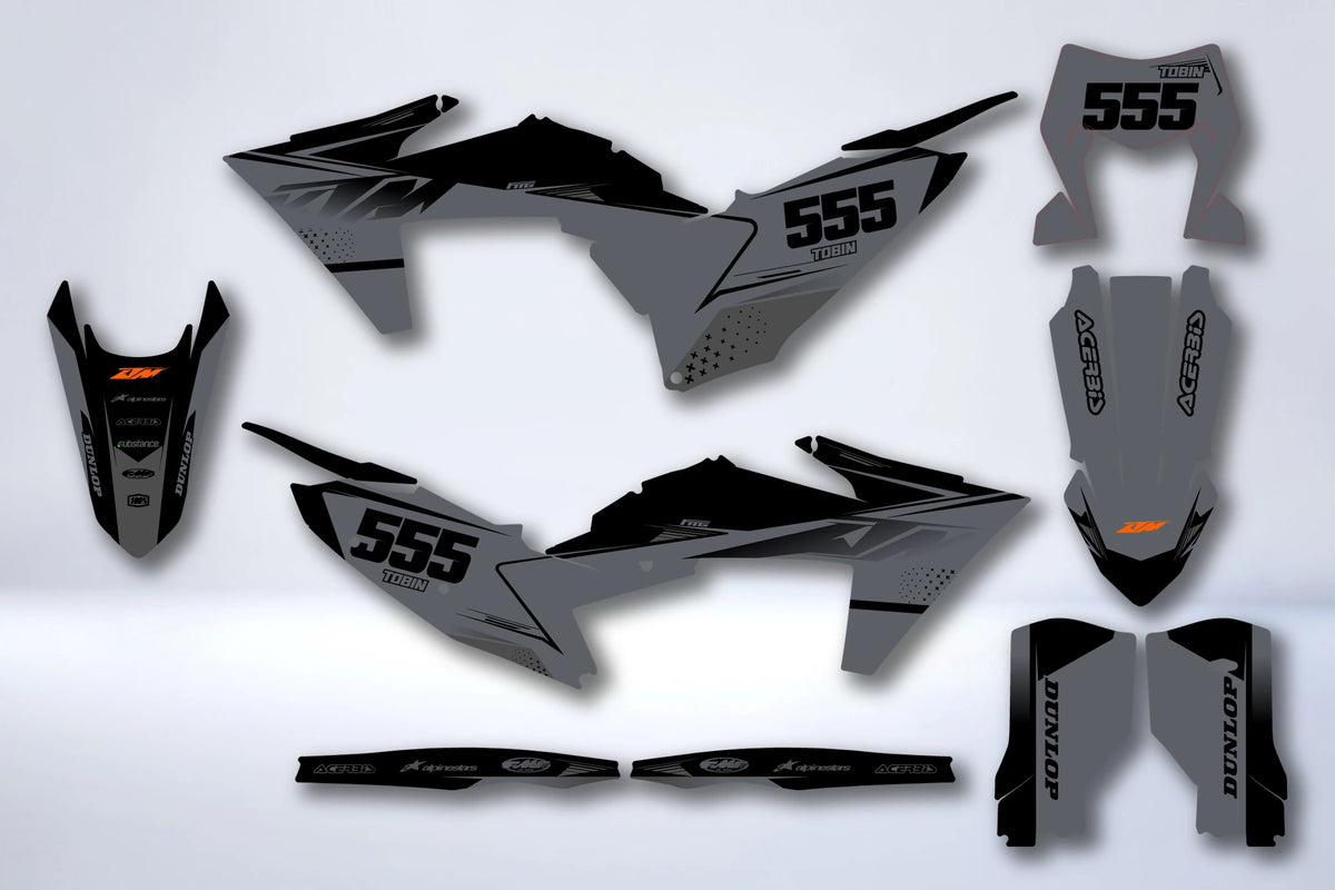 Kit de adhesivos KTM EXC EXC-F SX SX-F 2023-2025 - GORHIX
