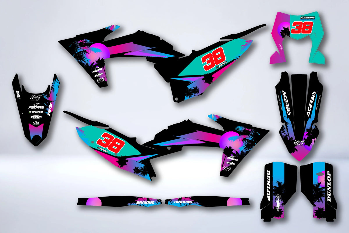 Kit Déco KTM EXC EXC-F SX SX-F 2023-2025 - QUALEX
