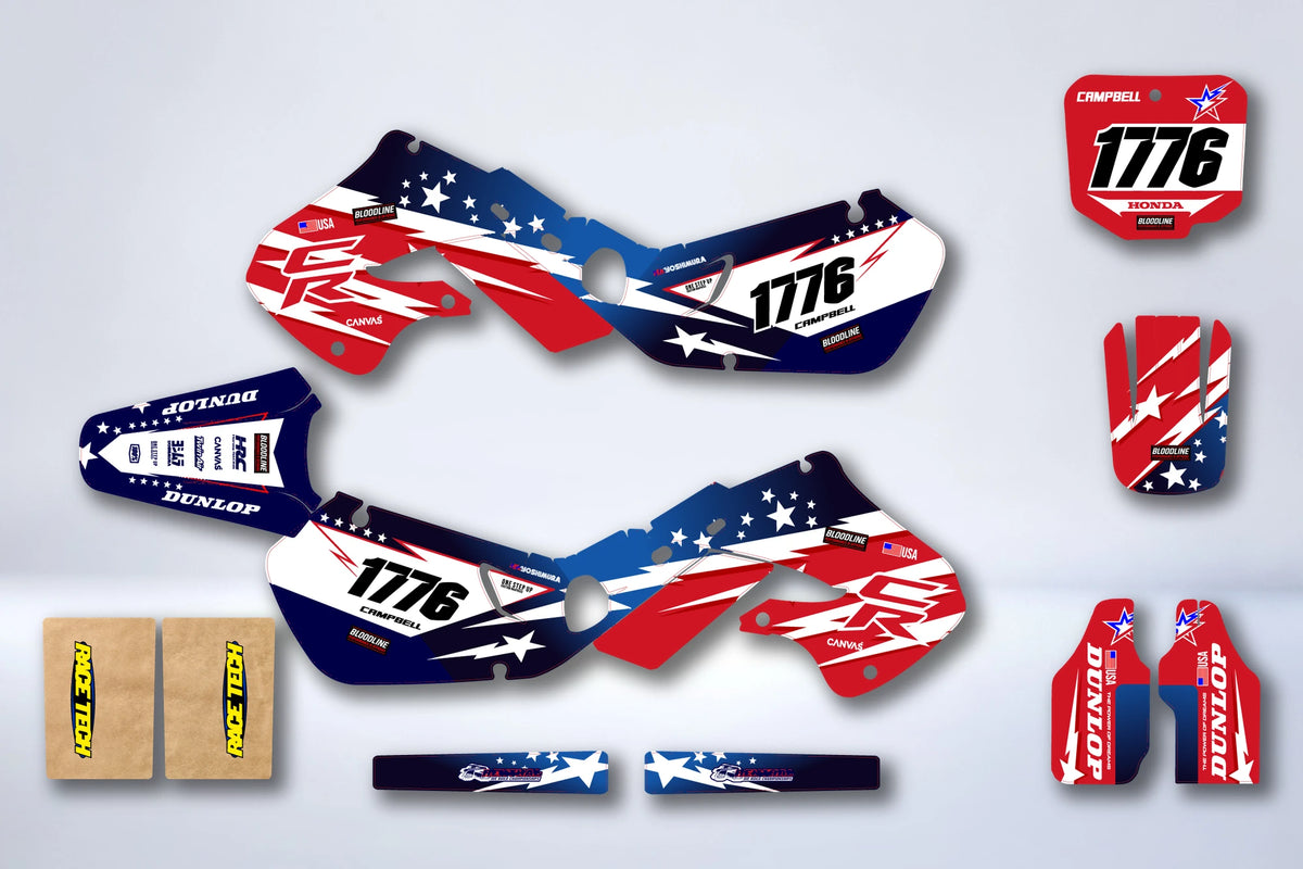 Graphics kit HONDA CR 125-250 1997-1999 - WARTOR