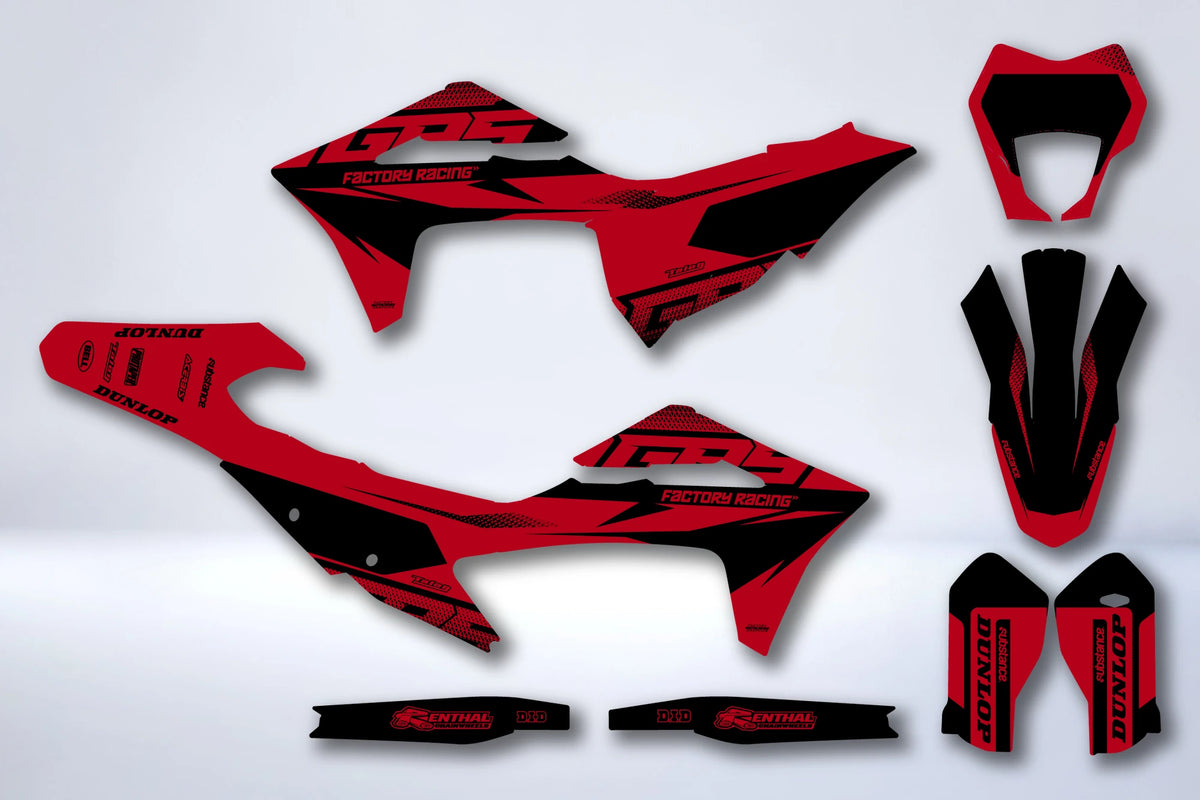 Graphics kit GASGAS EC / EC-F / MC / MC-F 2020-2023 - POURPRE