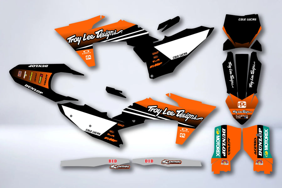Kit déco KTM EXC EXC-F SX SX-F 2023-2025 CYGZEN orange
