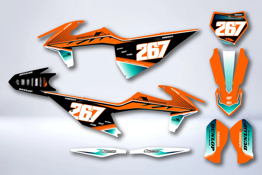 Kit déco KTM EXC EXC-F SX SX-F 2019-2023 XERTON