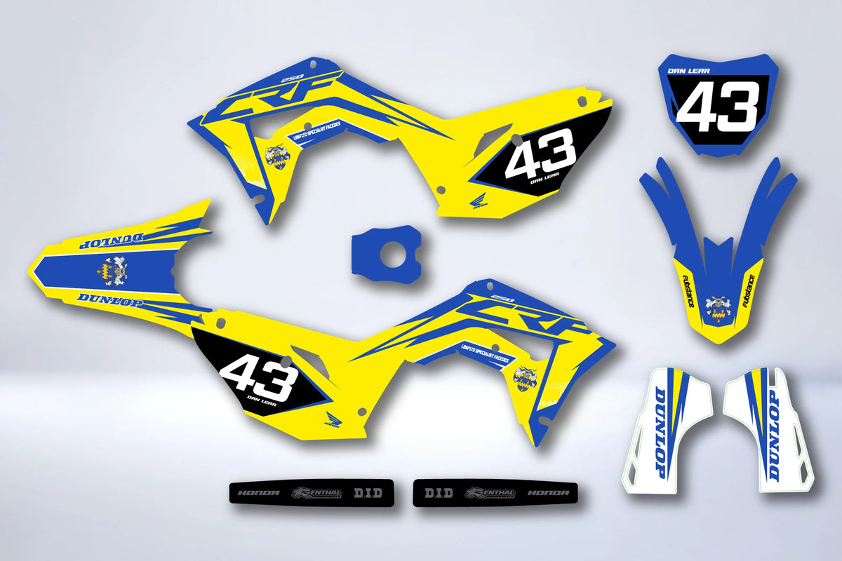 Dekor-Kit HONDA CRF 450 2017-2020 CRF 250 2018-2021 - ZYNRAX