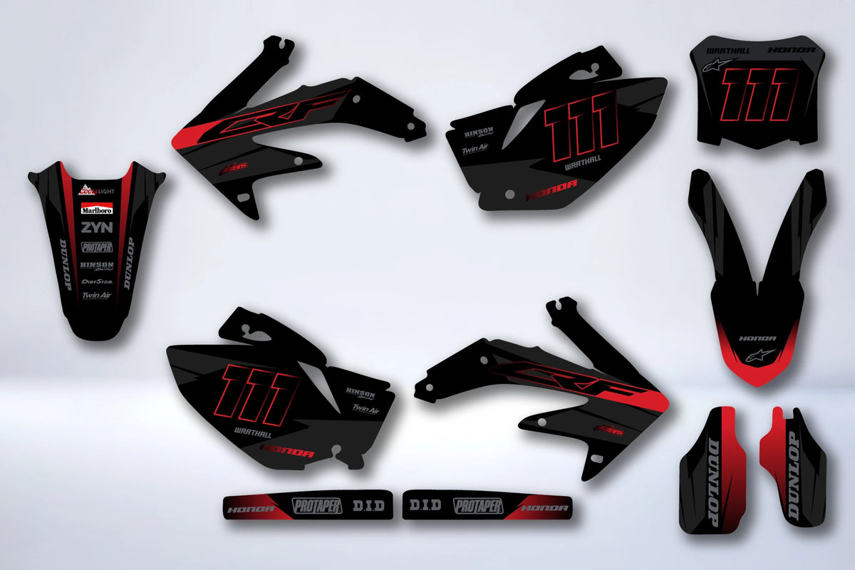 Kit de adhesivos HONDA CRF 450 2005-2008 - SOLZIX