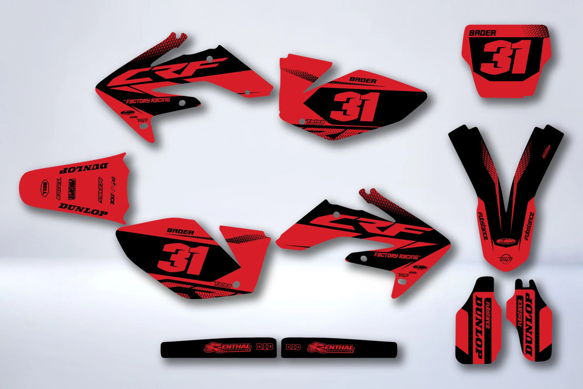 Kit grafiche HONDA CRF 250 2004-2009 - NOVTON