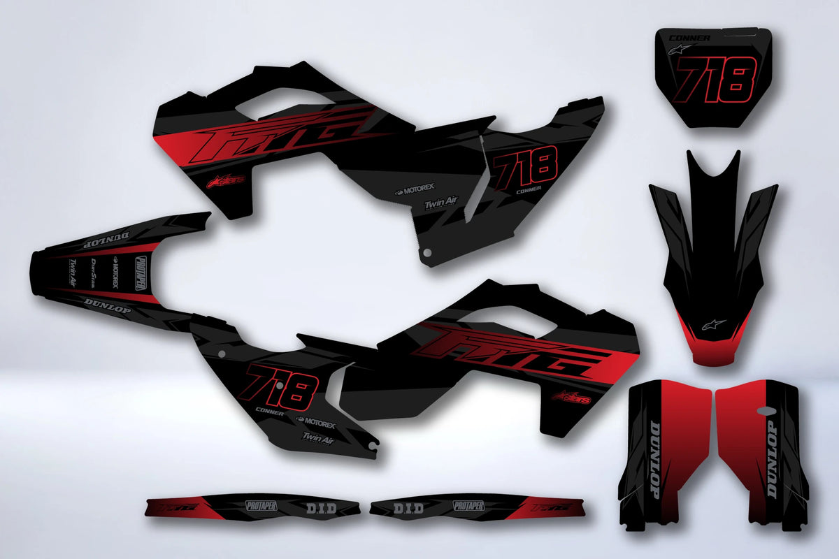 Graphics kit HUSQVARNA FC/TC 2023-2024 & TE/FE 2024-2025 - BORVYN