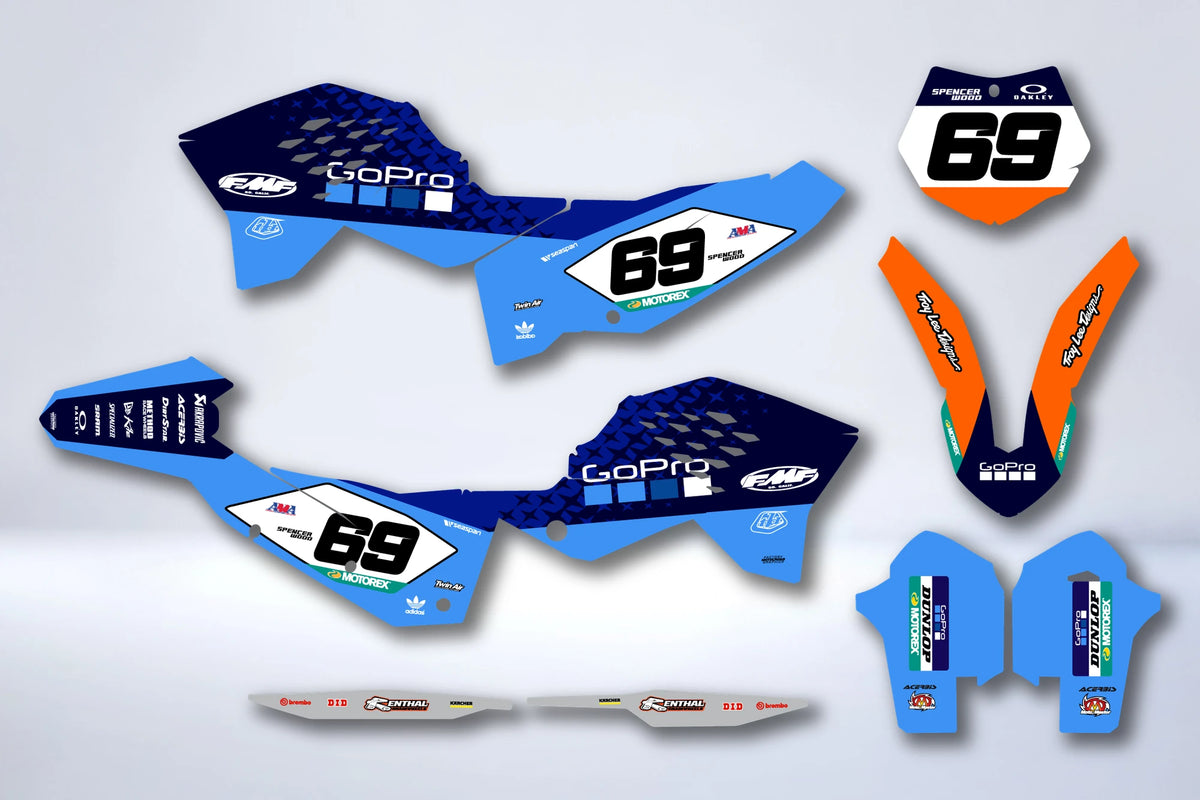 Kit grafiche KTM EXC EXC-F SX SX-F 2007-2011 - GORLIX