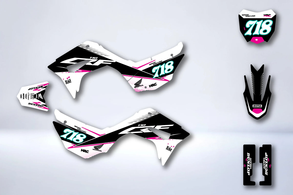 Kit grafiche HONDA CRF 110 F 2019-2026 - TRALIX