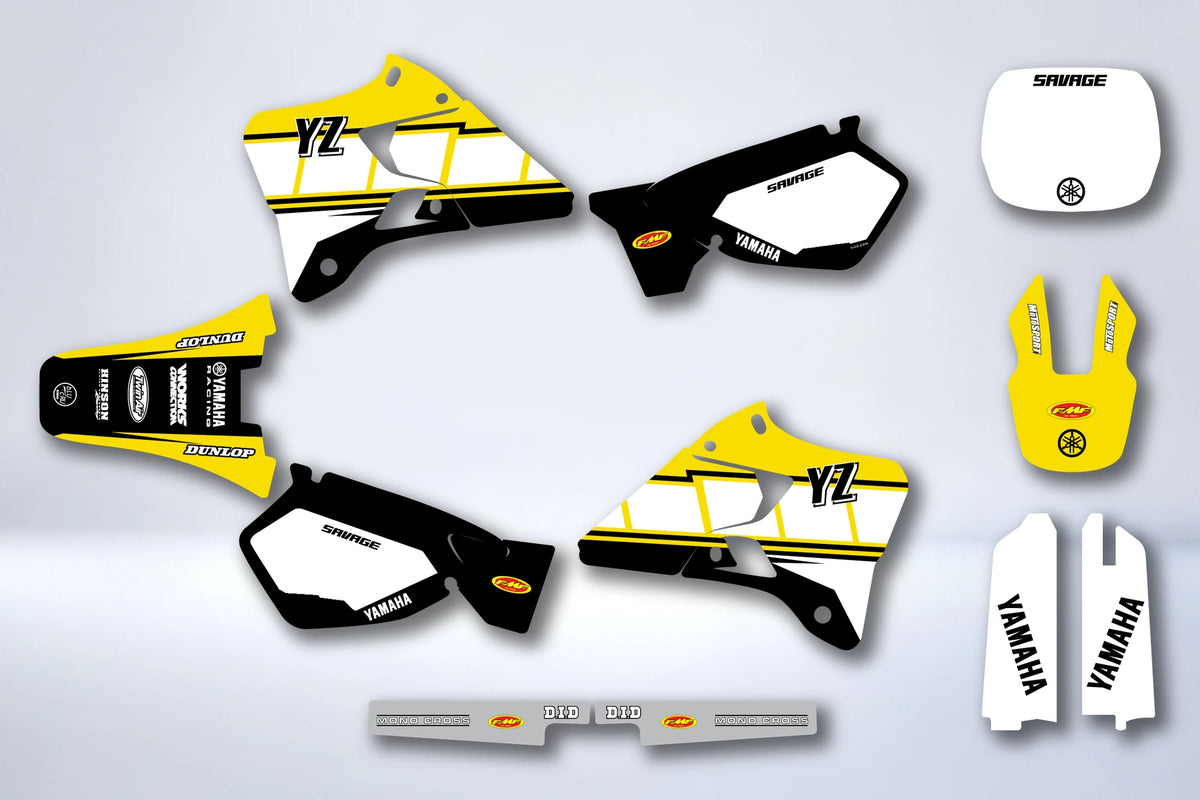 Kit autocolantes YAMAHA YZ 125-250 1996-2001 - RAVZOR