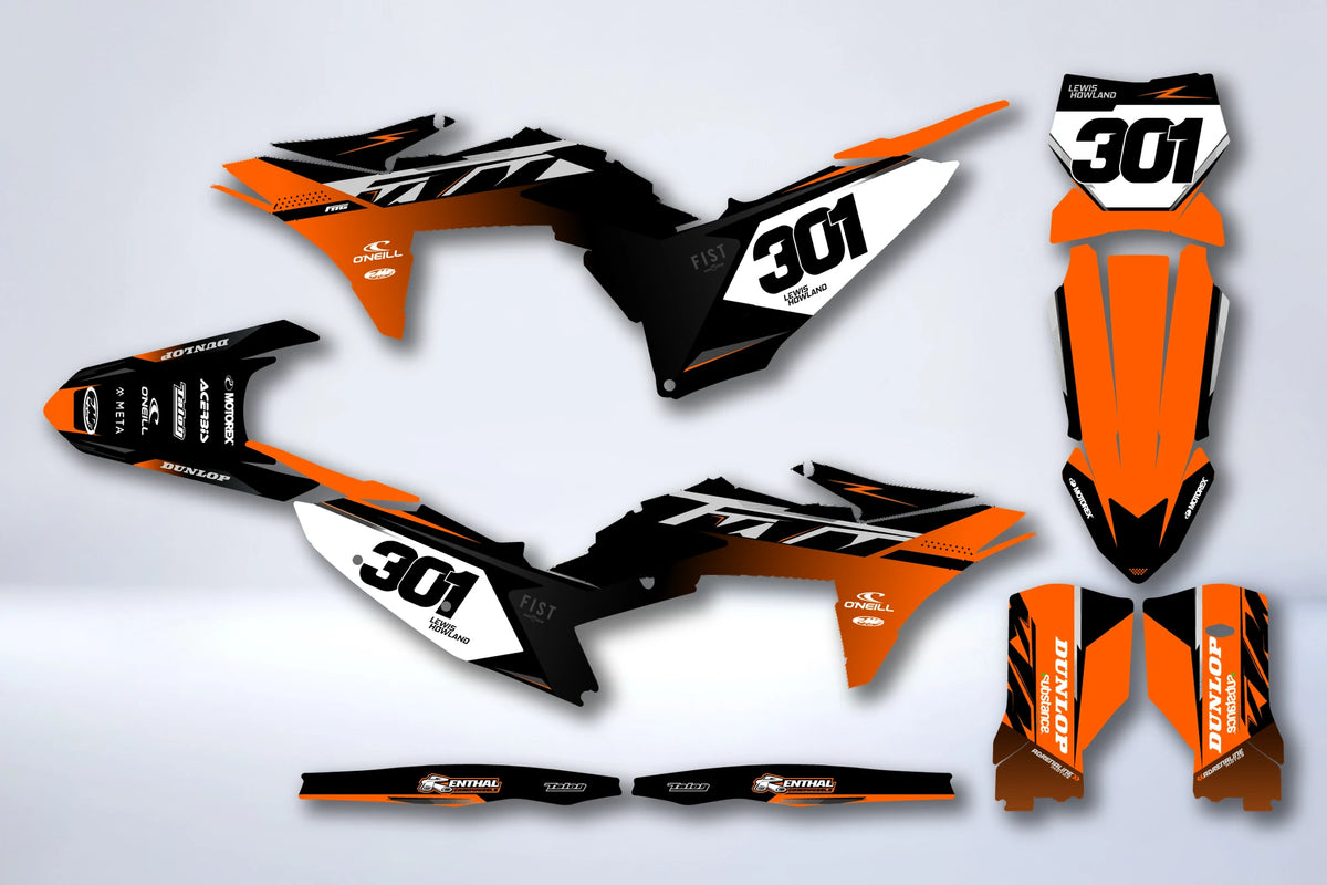 Kit de adhesivos KTM EXC EXC-F SX SX-F 2025-2026 - JOLKANE