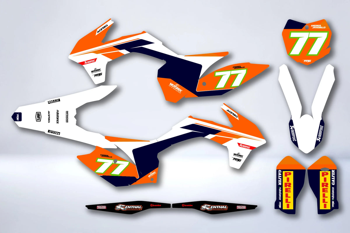 Kit Déco KTM EXC EXC-F SX SX-F 2013-2016 - ICANOX