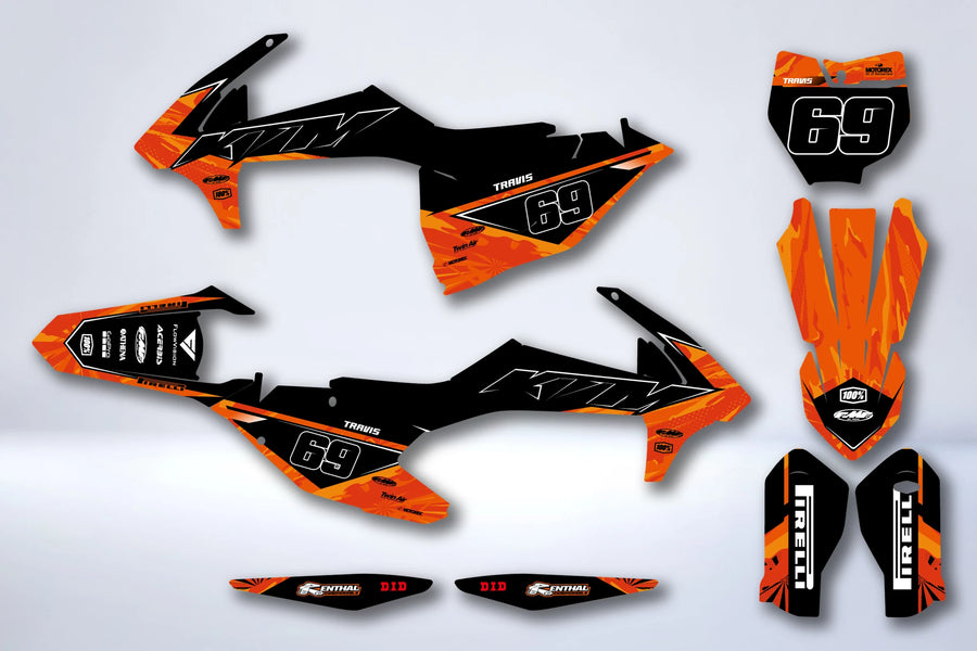 Kit déco KTM EXC EXC-F SX SX-F 2016-2019 SABSYN