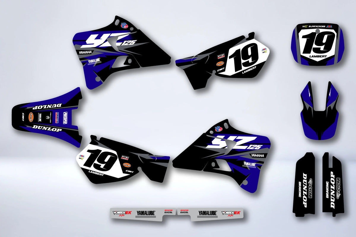 Kit autocolantes YAMAHA YZ 125-250 1996-2001 - VULRAX