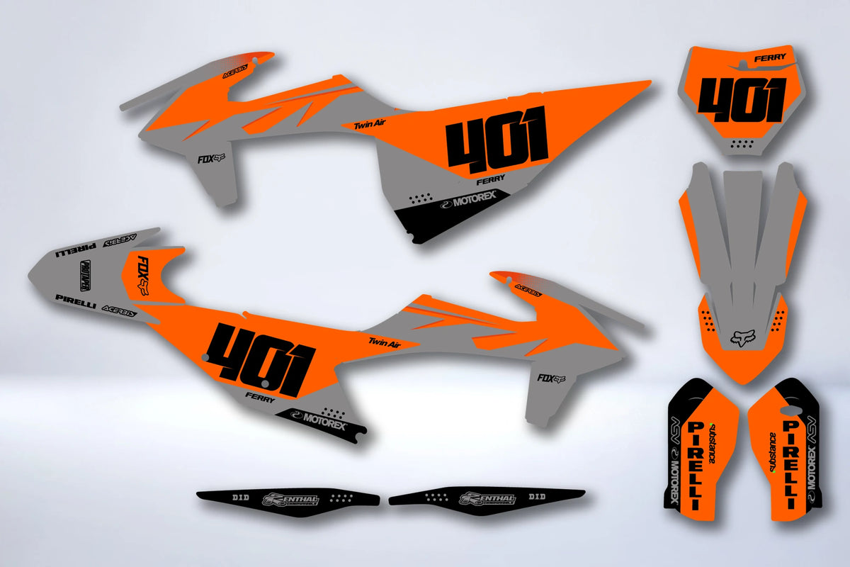 Graphics kit KTM EXC EXC-F SX SX-F 2019-2023 - BRUDRIX