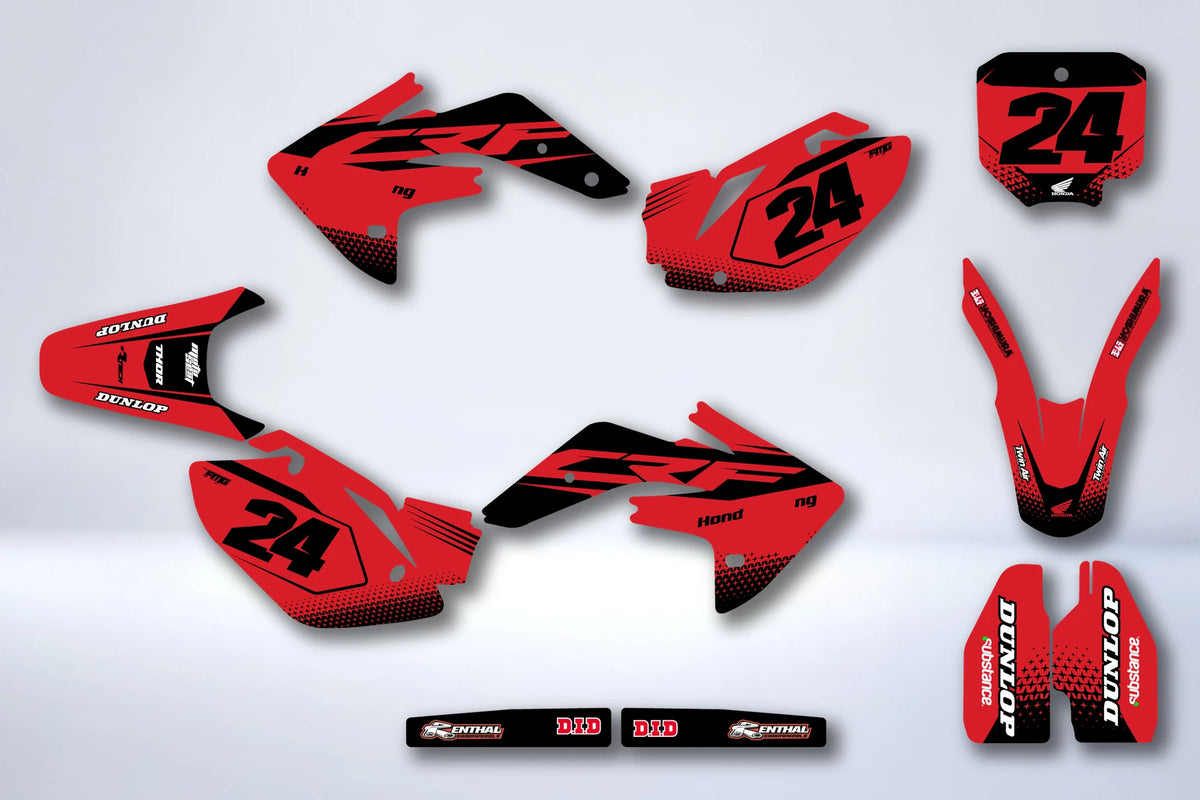 Kit de adhesivos HONDA CRF 150 F / 230 F 2002-2014 - TARTHOR