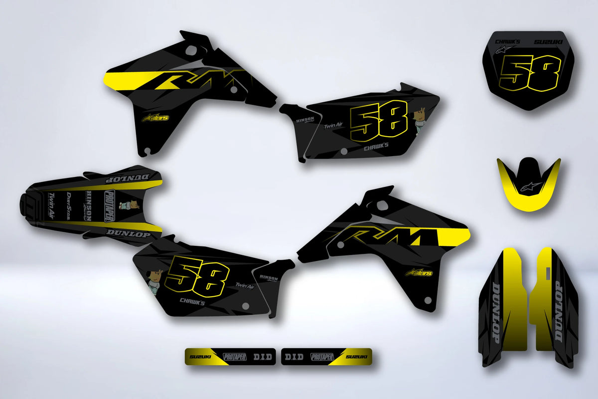 Dekor-Kit SUZUKI RMZ 450 2005-2007 - TOPAZE
