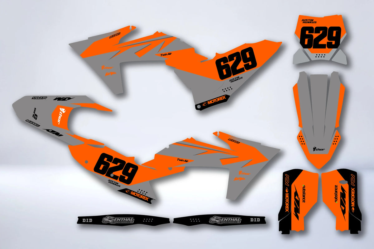 Kit autocolantes KTM EXC EXC-F SX SX-F 2023-2025 - QUILIX