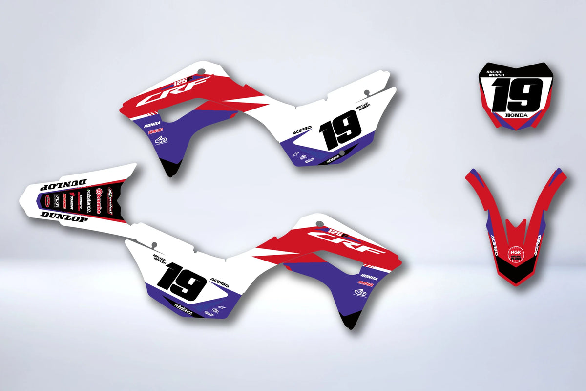 Kit autocolantes HONDA CRF 125 F 2019-2025 - ZULFEN