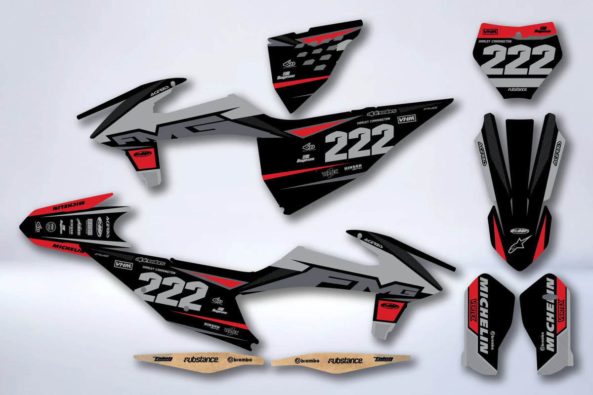 Kit de adhesivos KTM EXC EXC-F SX SX-F 2019-2023 - TRANOX
