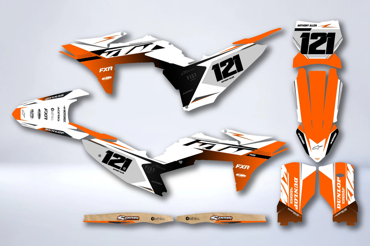 Kit grafiche KTM EXC EXC-F SX SX-F 2025-2026 - BORFEN