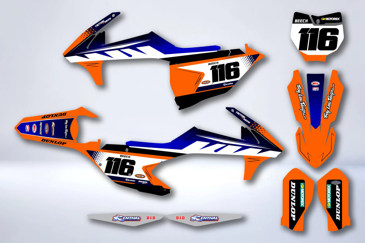 Graphics kit KTM EXC EXC-F SX SX-F 2016-2019 - NARTHOR