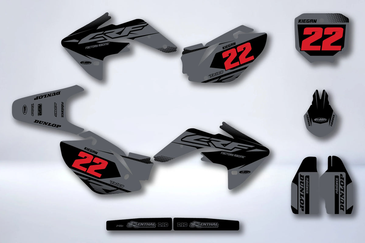 Kit grafiche HONDA CRF 150 R 2007-2025 - PYRXAR