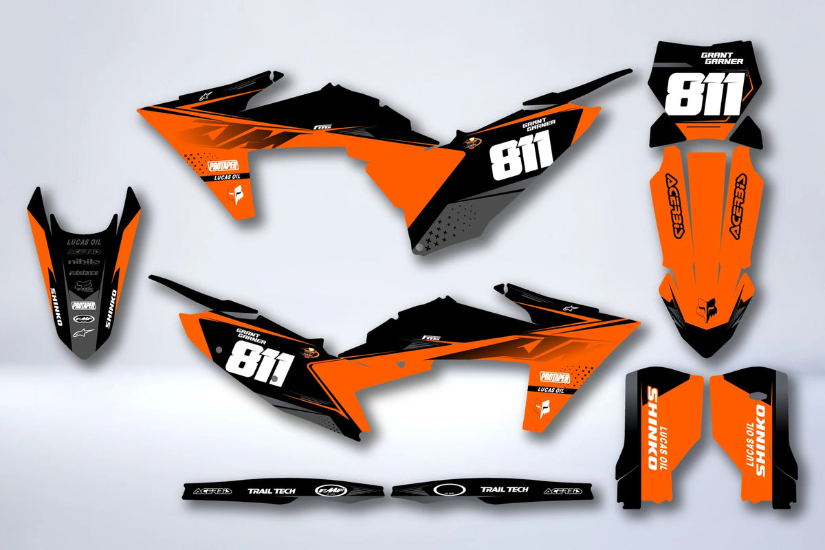 Kit grafiche KTM EXC EXC-F SX SX-F 2023-2025 - ZORQUOR