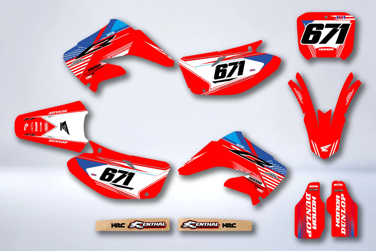 Kit de adhesivos HONDA CR 125-250 2002-2013 - NARLIX