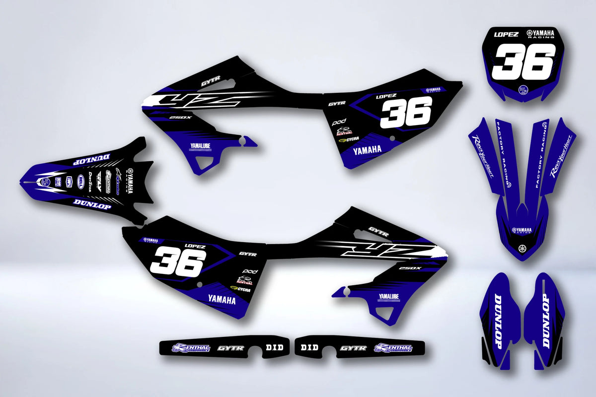 Kit grafiche Yamaha YZ 125/250 2022-2026 - LUMXAR