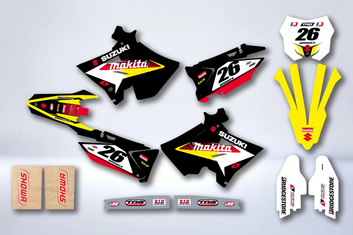 Graphics kit SUZUKI RM125 & RM250 2001-2008 POLISPORT RESTYLE - HÉRITAGE